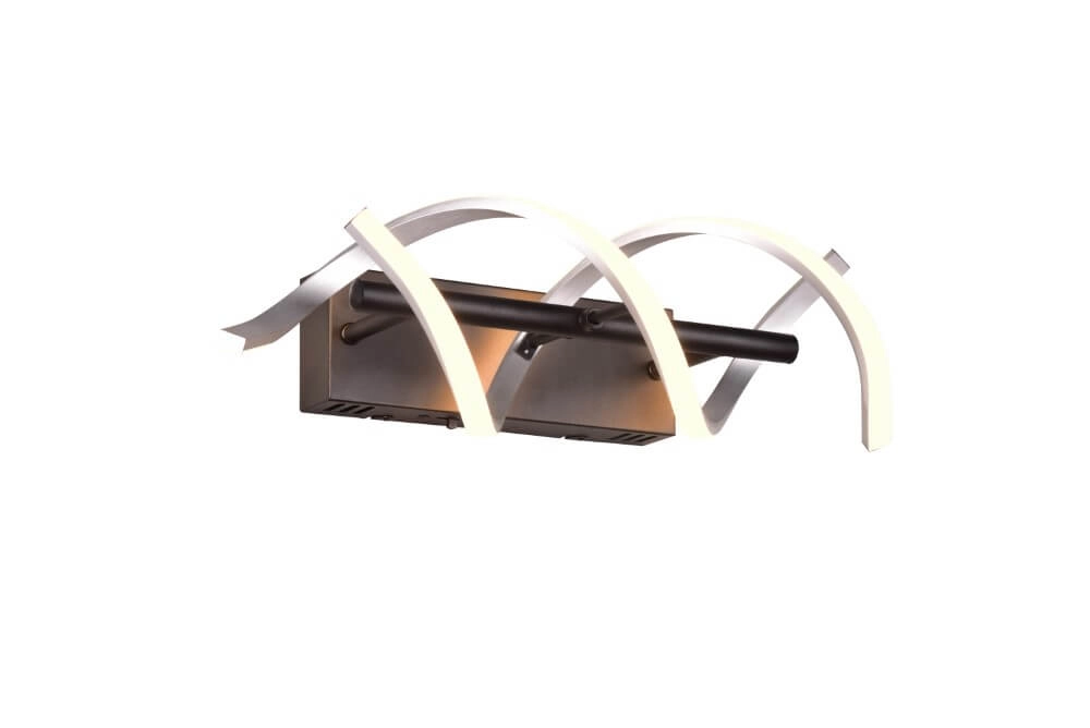Design-Wandleuchte Sequence gebürstetes Metall Trio 4017807541793