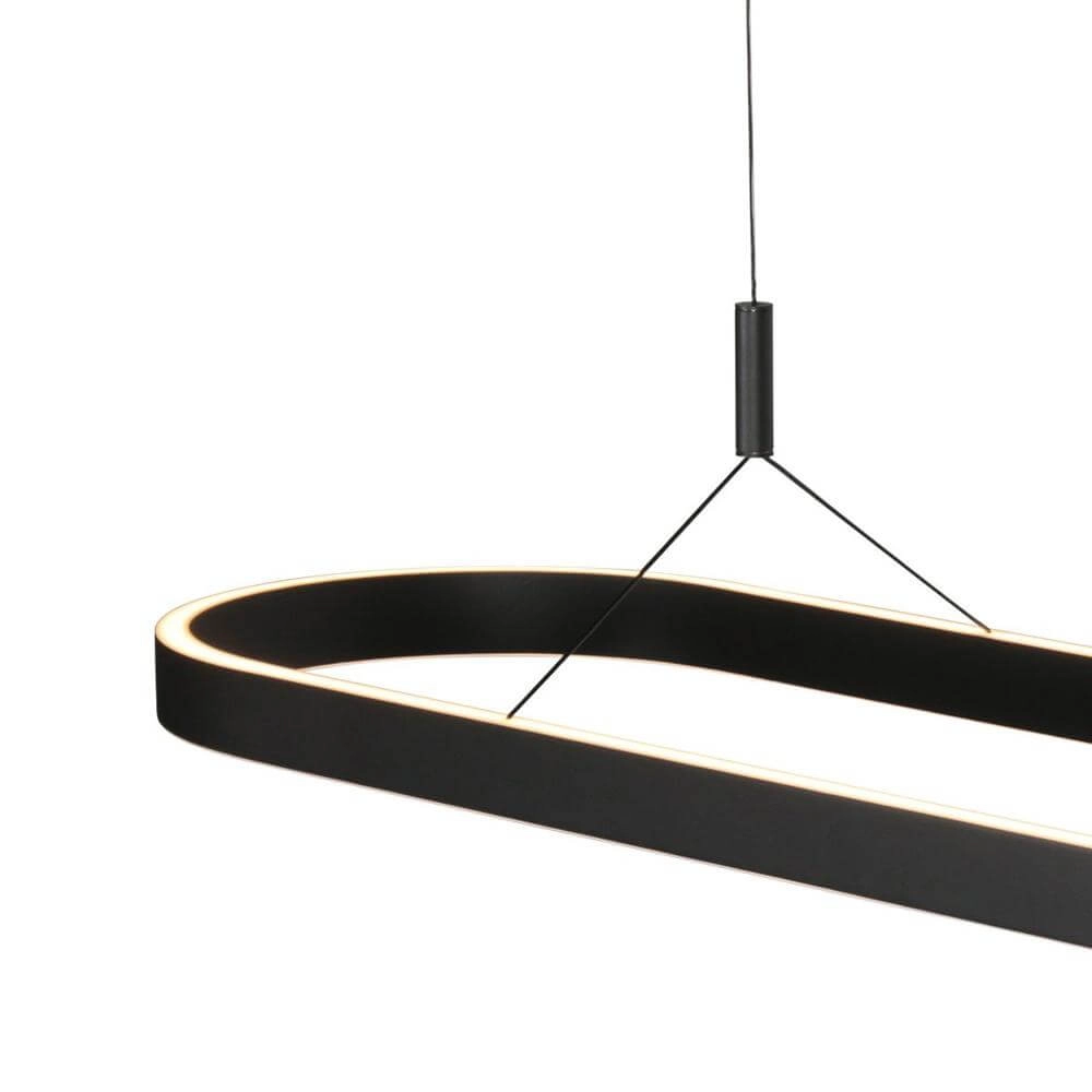 Moderne Pendelleuchte Mykty Schwarzes Oval Steinhauer 8712746178227