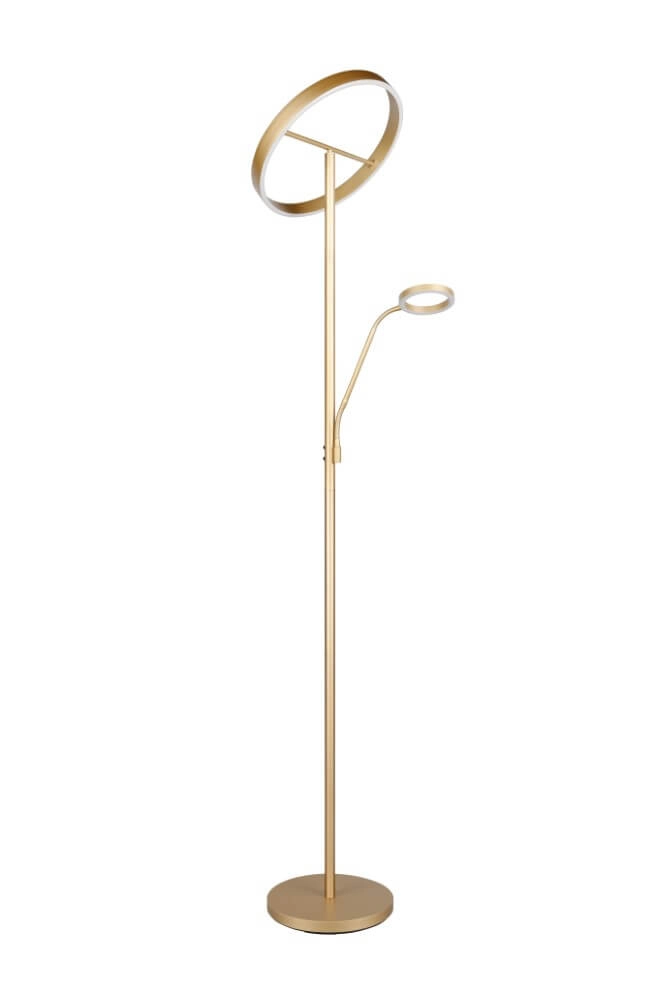 Design-Leselampe Willis Gold – 180 cm Trio 4017807627923