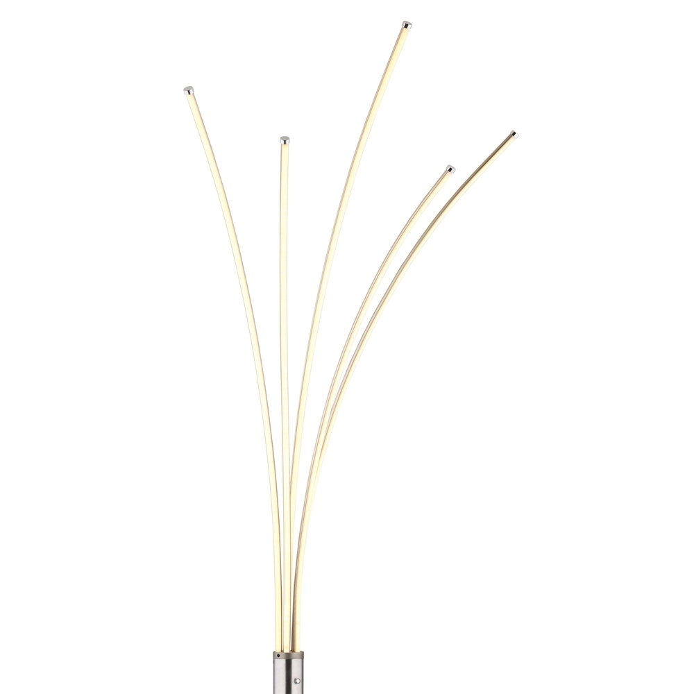 Moderne Stehlampe Bizzy Nickel Globo 9007371452712