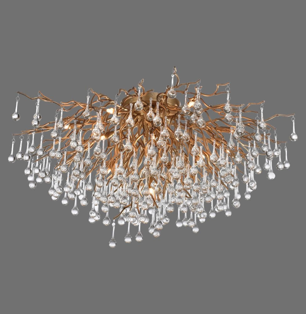 Kronleuchter Icicle Messing 100cm Paul Neuhaus 4012248352106