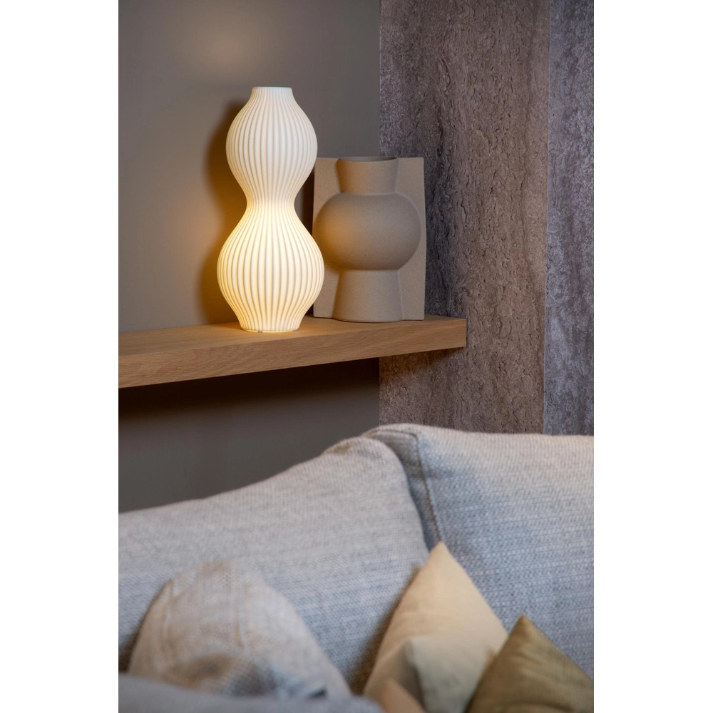 Vasentischlampe Momoro Weiß Lucide 5411212134516