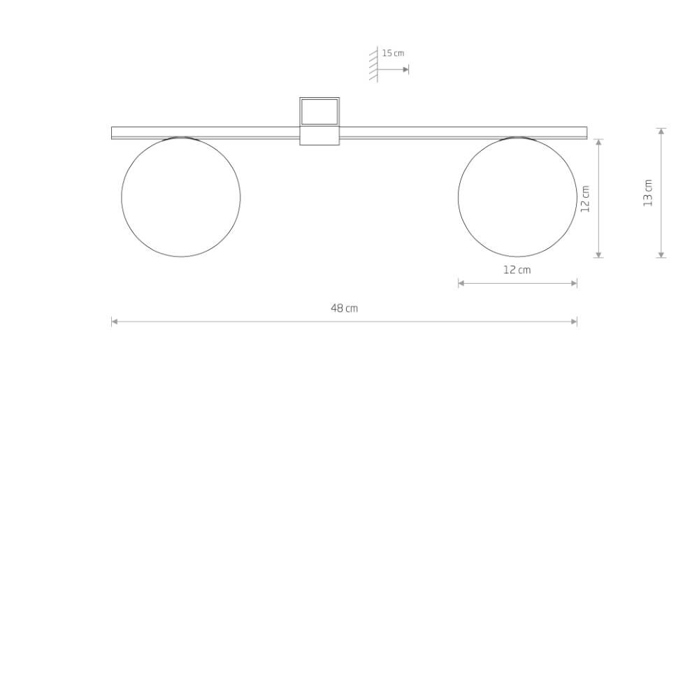 Pendelleuchte aus Glas Pik 2x Weißglas Lyora 5903139103008