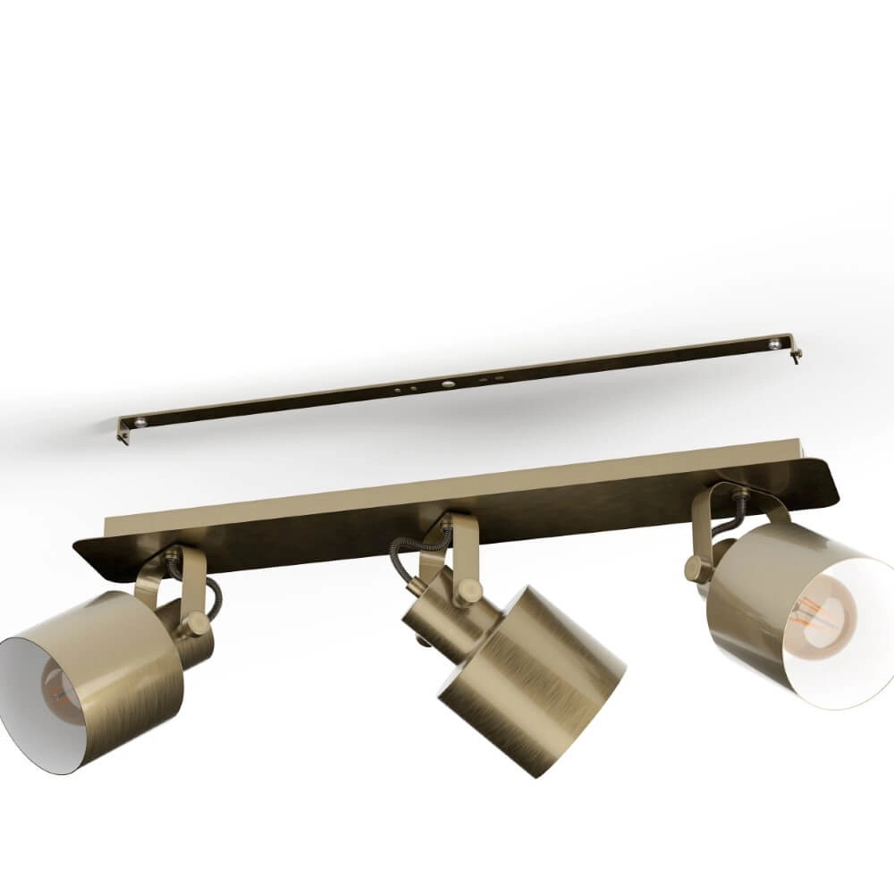 Deckenstrahler aus Messing Southery 3-flammig Eglo 9002759438197