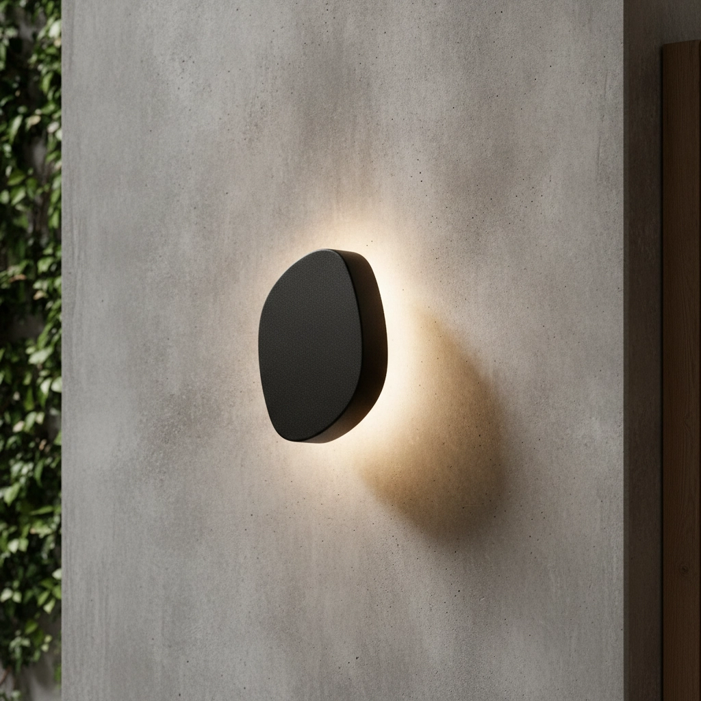 Design-Wandlampe Balic Schwarze Außenluft