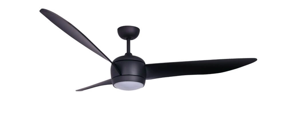 Leiser Deckenventilator Airfusion Nordic Ø 143cm schwarz