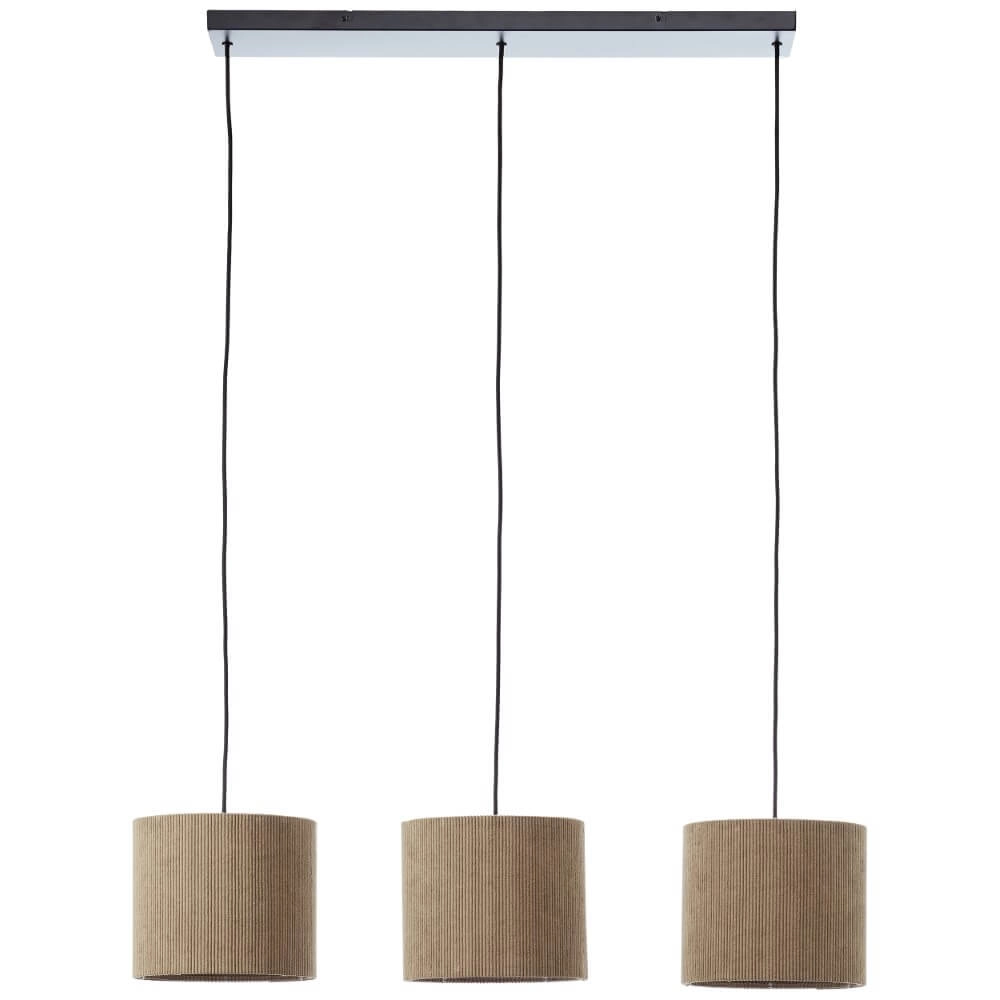 Hängelampe mit 3 Leuchten Tony graues Design Brilliant 4004353446313