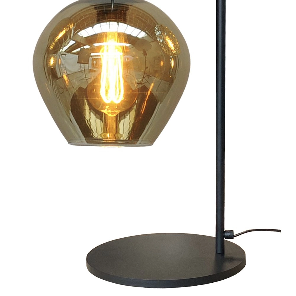 Tischlampe aus Glas Bounty Schwarz und Gold Masterlight 8718121251097
