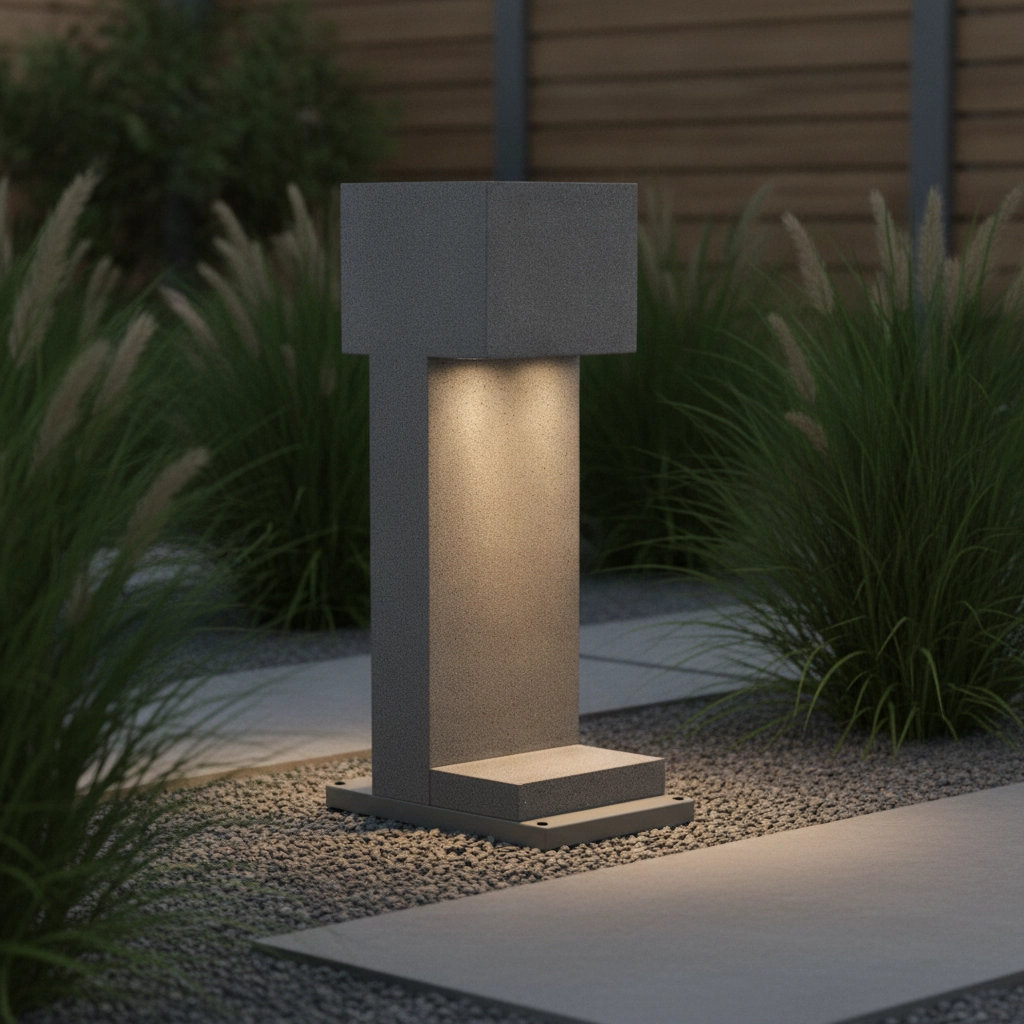 Gartenleuchte Grante Beton grau