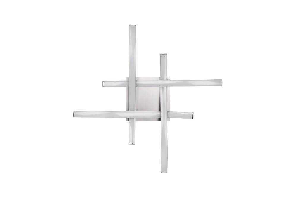 LED-Deckenleuchte Route Edelstahl 4000K Trio 4017807521771