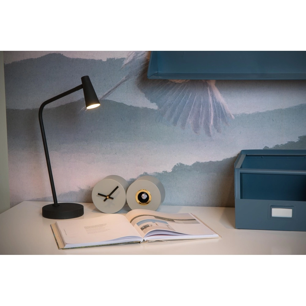 Wiederaufladbare Tischlampe Stirling Schwarz Lucide 5411212361240