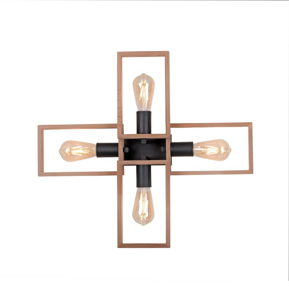 Ländliche Deckenleuchte Franky 4-Licht Just Light 4043689967949