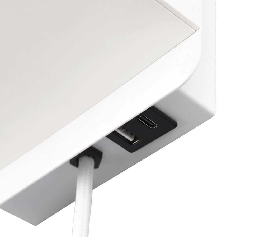 Schlankes Nachtlicht Comfort weiß - mit USB Trio 4017807614756