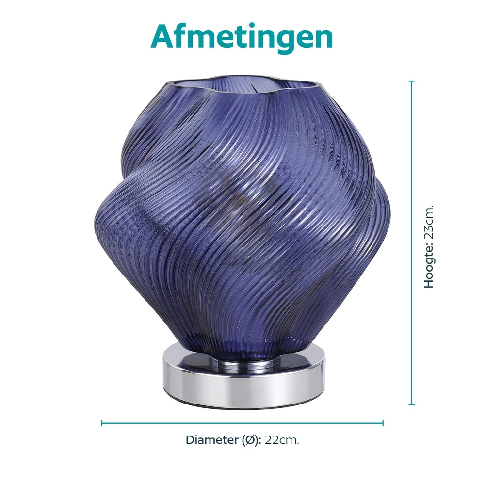 Tischlampendesign Vicenne Blau