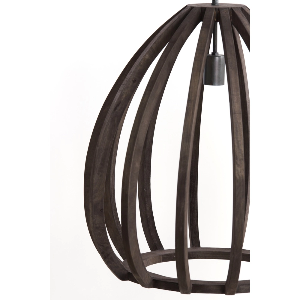 Holz-Pendellampe Barsia Ø 40cm – Walnussfarbe Light & Living 8717807701031