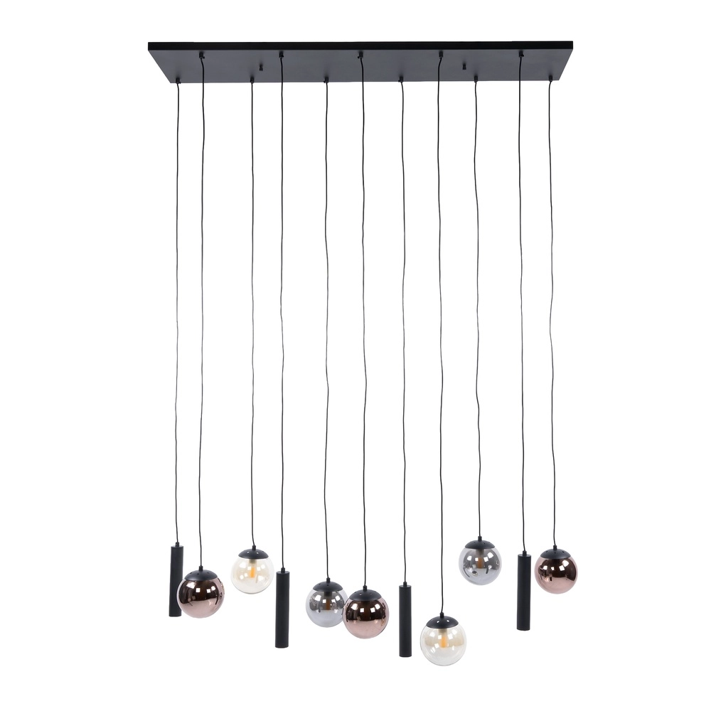 Pendellampendesign Orb Black 11-Lights Lyora 8716803514966
