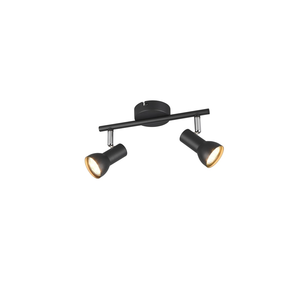 Deckenlampe Cantar schwarz 2-flammig