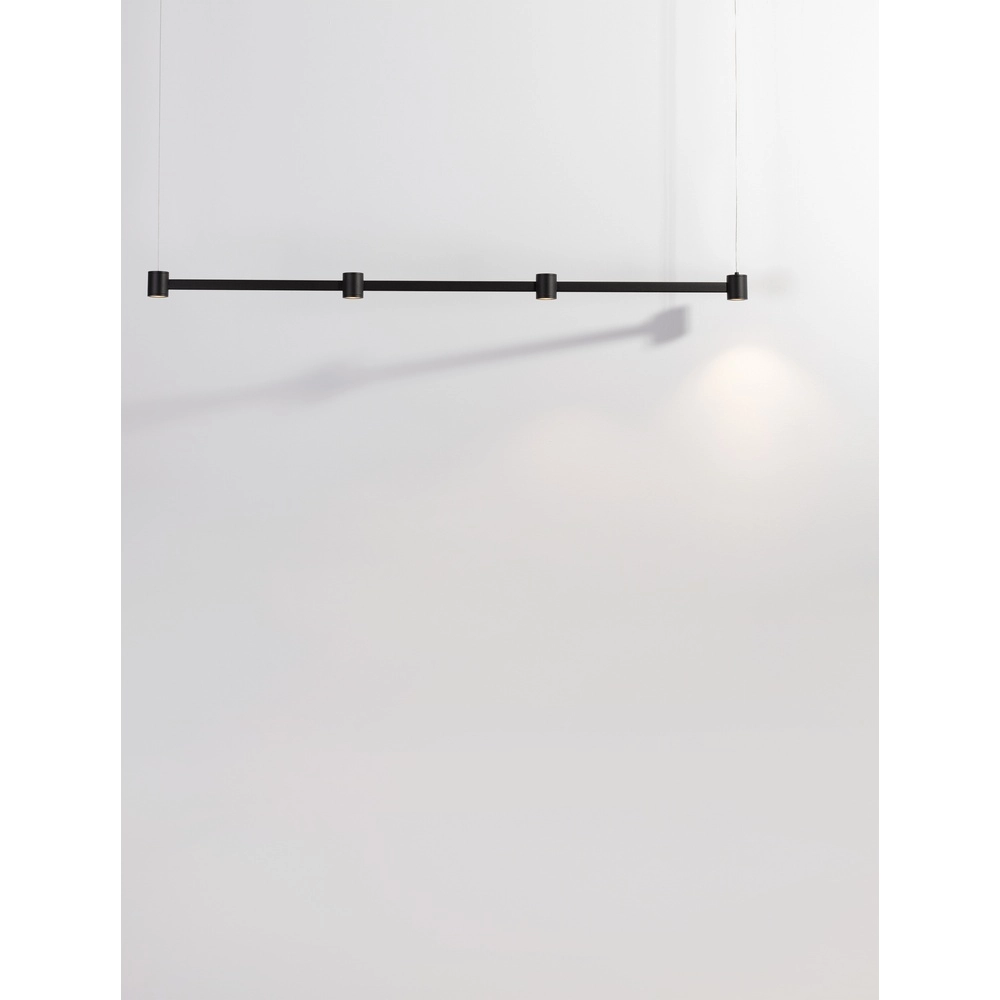Design-Pendelleuchte Puize 4-flammig schwarz Lyora 5212017448583