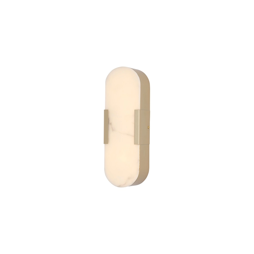 Wandleuchte Opaline gold 35cm