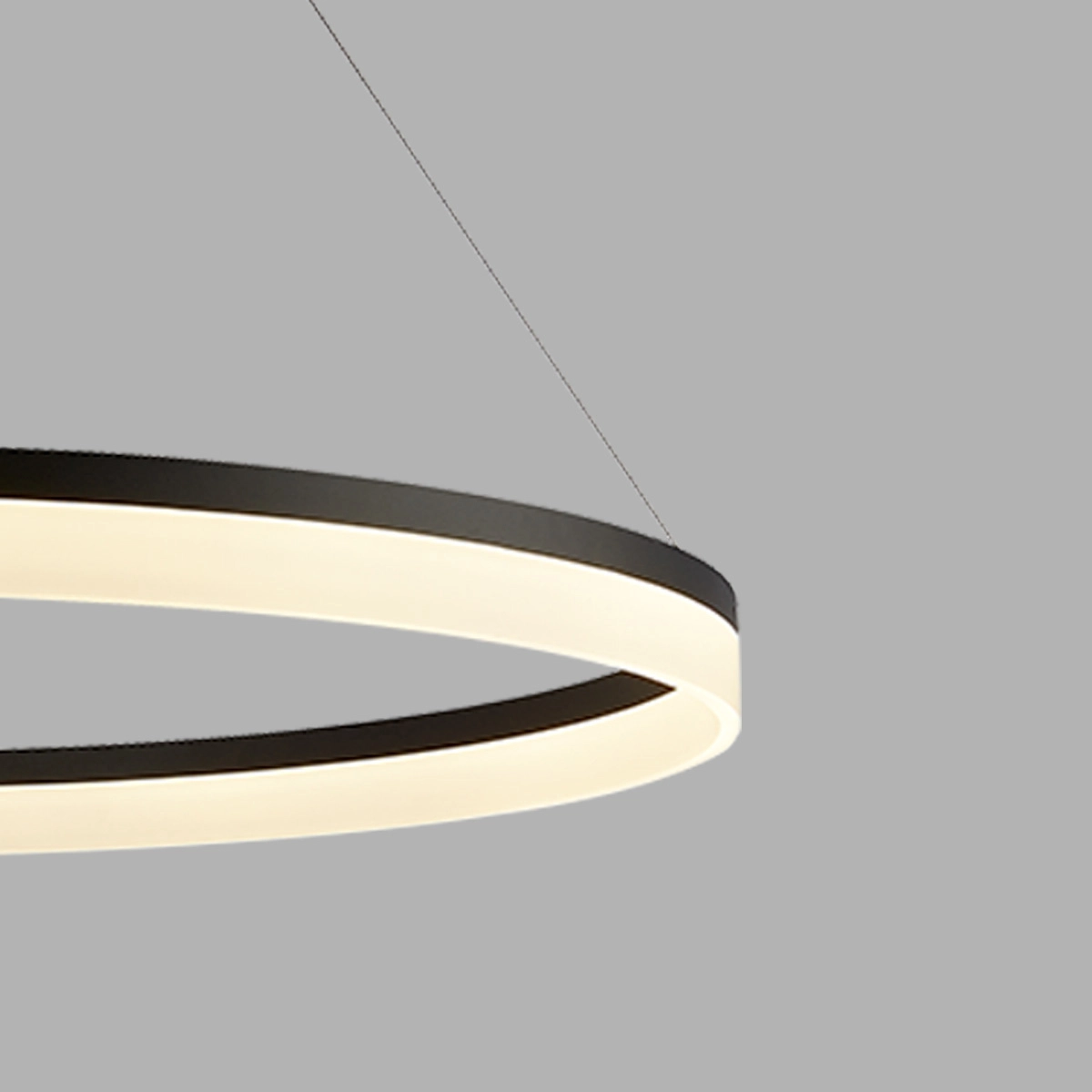 Elegante Pendellampe Ara Ø 100 cm schwarz Lyora 5053423307206