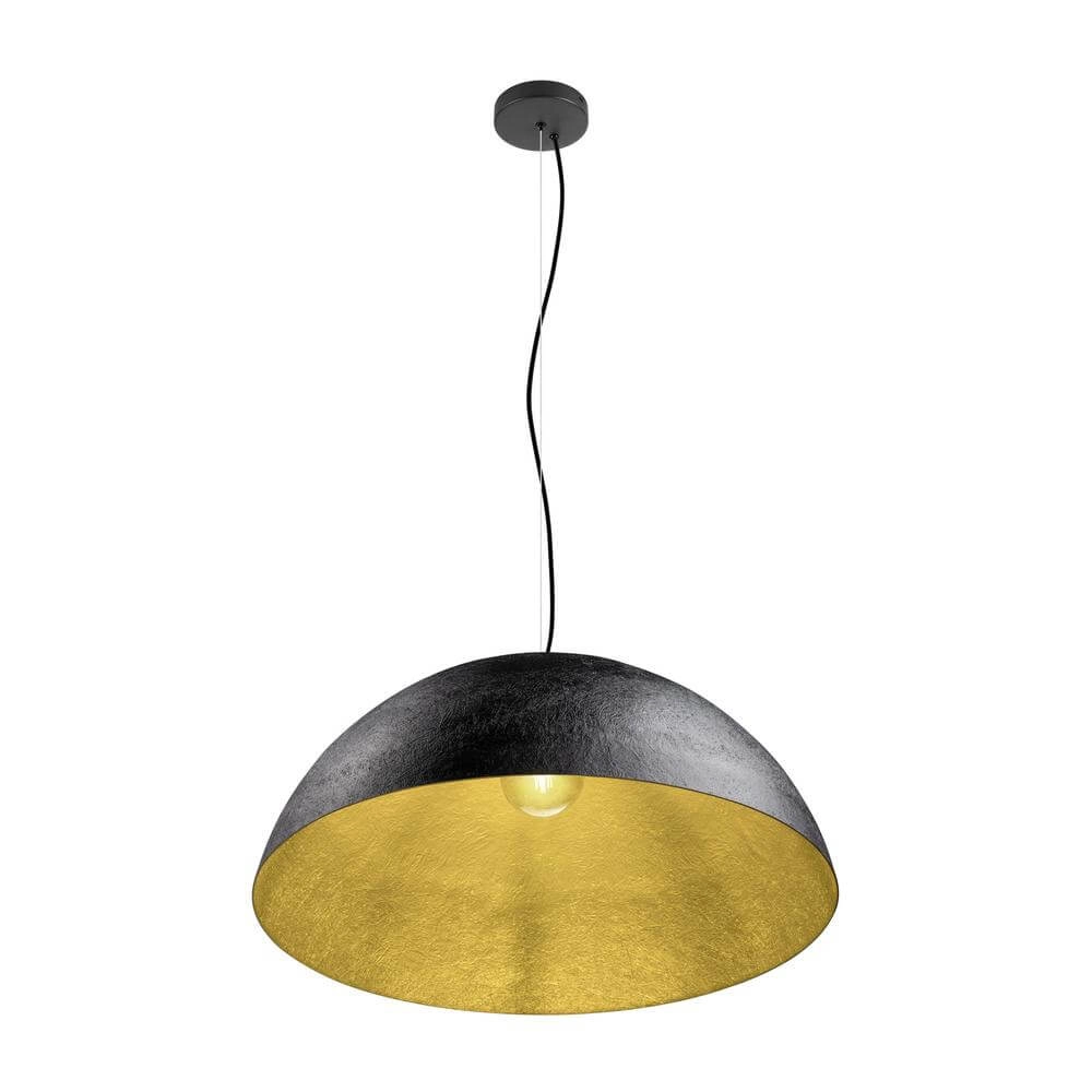 Pendelleuchte Forchini 70 schwarz mit gold Ø 70cm SLV 4024163298612