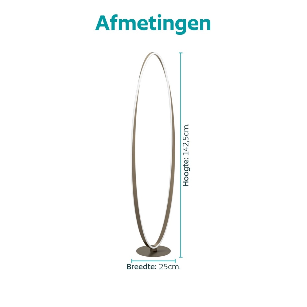 Design-Stehlampe Camerota Dark Bronze Eglo 9008606391264