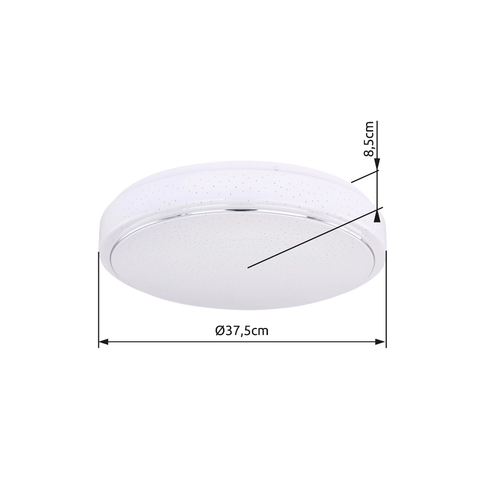 Design-Deckenlicht Kalle Ø 37,5 cm weiß Globo 9007371385782