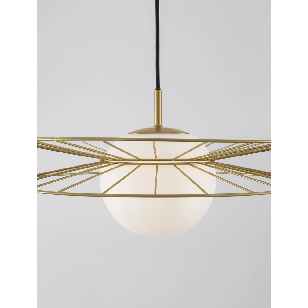 Goldene Pendelleuchte Ellery Ø 45cm Lyora 5212017435286