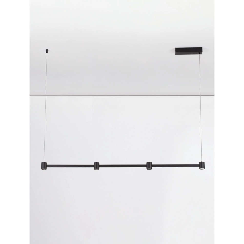 Design-Pendelleuchte Puize 4-flammig schwarz Lyora 5212017448583
