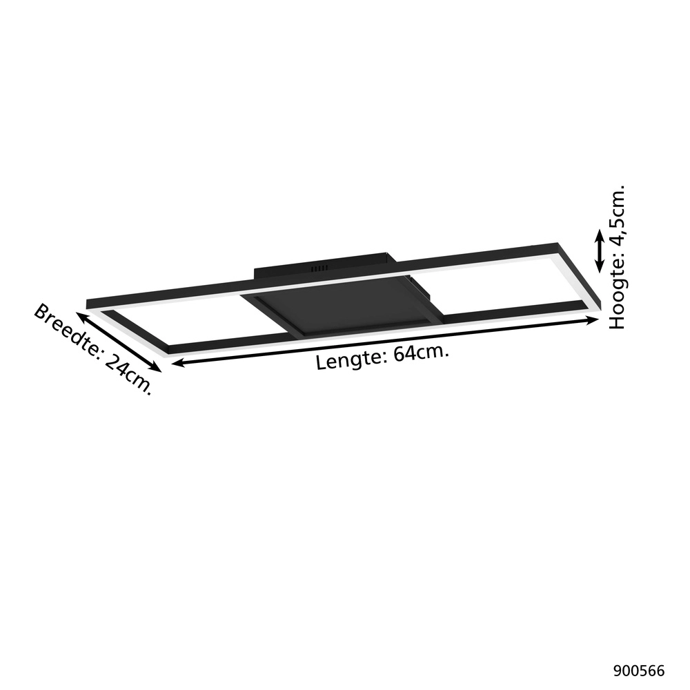 LED-Deckenlicht Calagrano-Z Zigbee – 64 cm Eglo 9008606244683