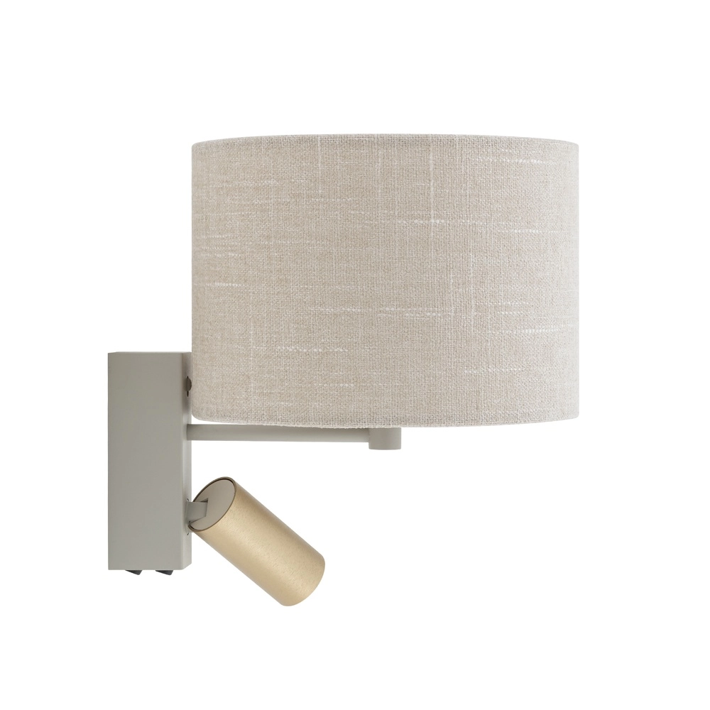 Cremefarbene Wandlampe Santana mit Tischlampenschirm Lyora 5903139116541