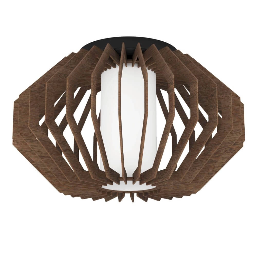 Moderne Deckenleuchte Rusticaria aus Holz gemacht
