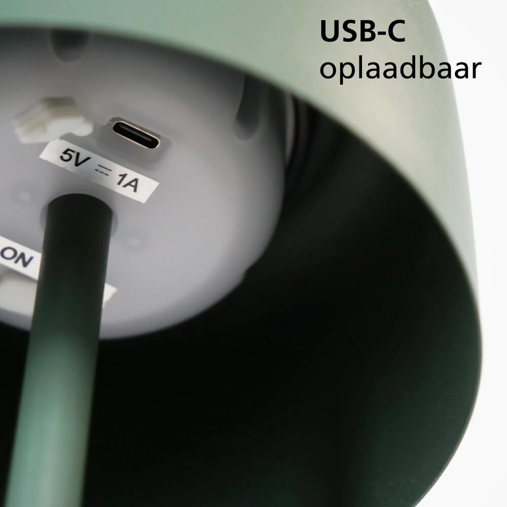 Schlanke Terrassenleuchte Roccanova Solar Green mit USB Eglo 9008606355099