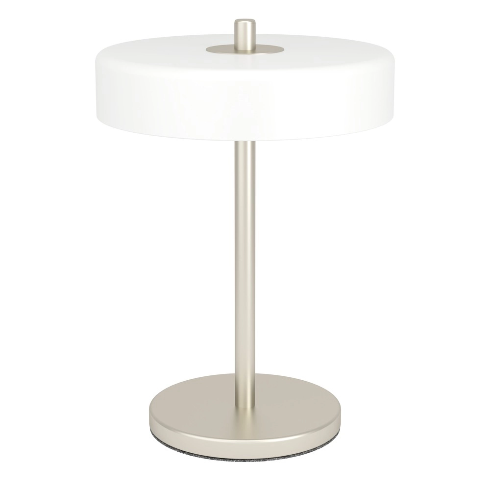 Design-Tischlampe Salve Nickel