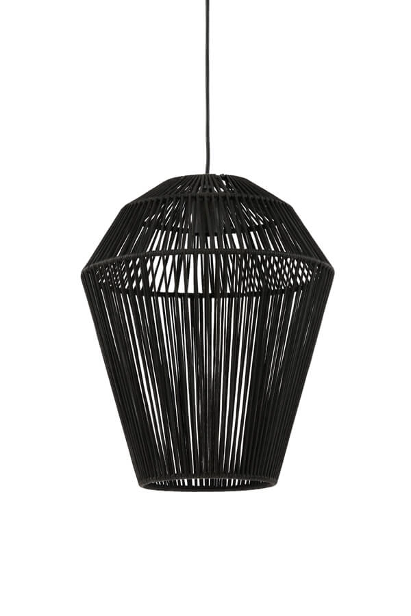 Böhmische Pendelleuchte Deya schwarz Ø 30cm Light & Living 8717807681142