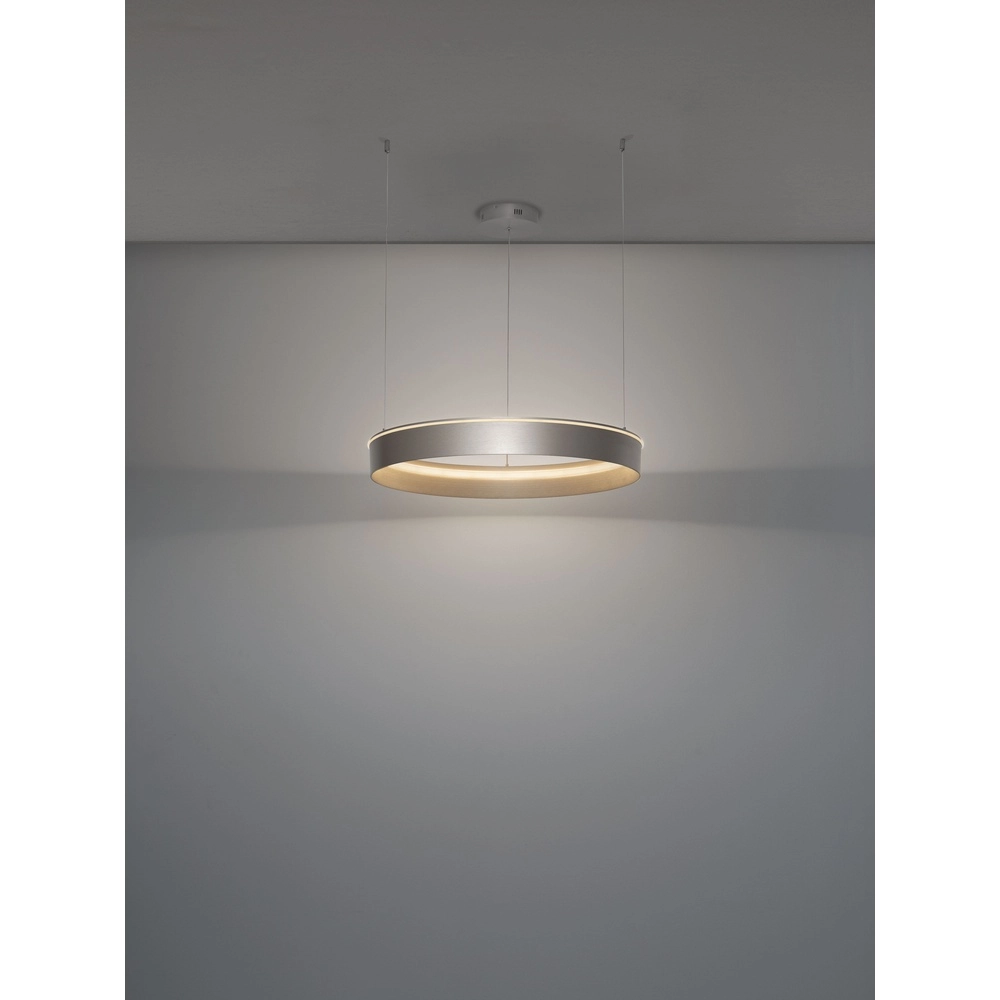 Moderne Pendellampe Olivia nickel Ø 78 cm Lyora 5212017494221