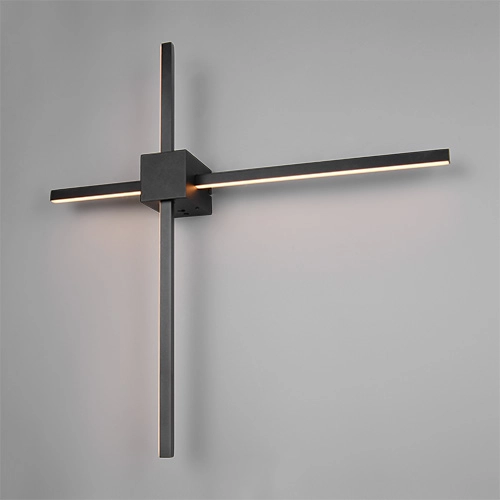 Moderne Wandlampe Cassino Schwarz 67,5 cm