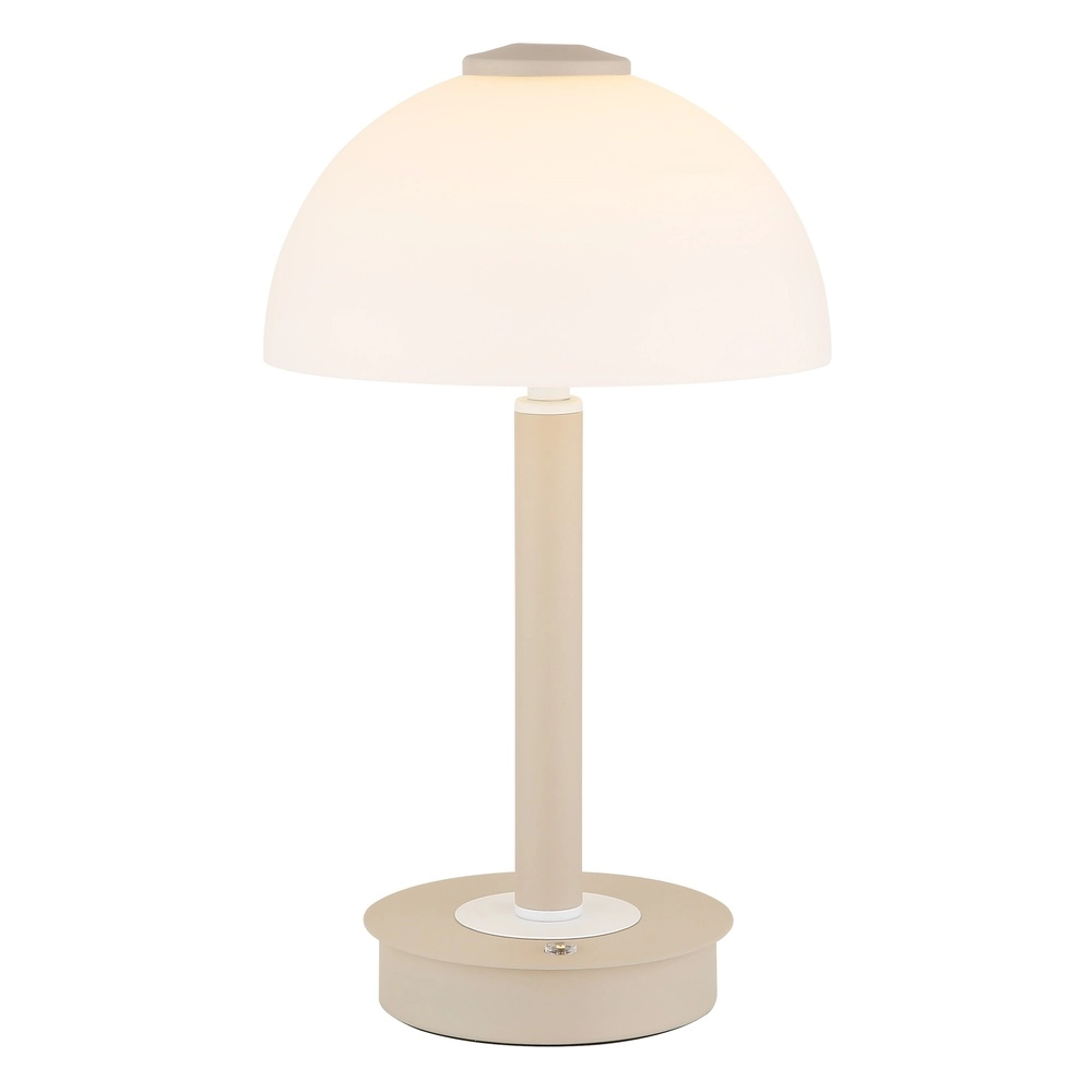 Moderne Tischleuchte Uldin sandbraun Globo 9007371580262
