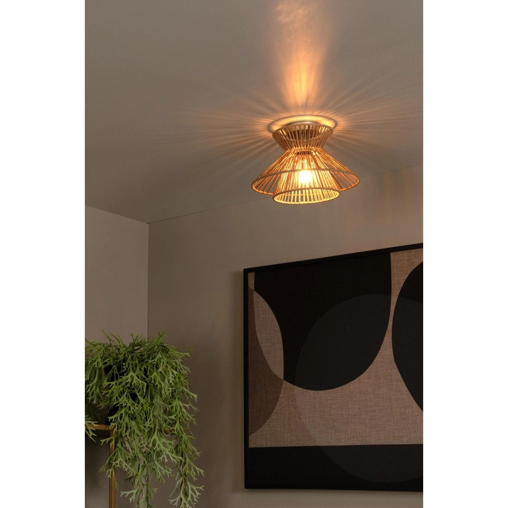 Deckenlampe Tasman Rattan Ø 32 cm Lucide 5411212105974