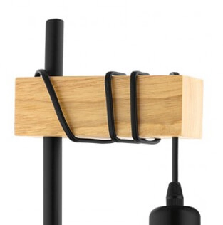 Tischlampe Townshend Holz Eglo 9002759435158