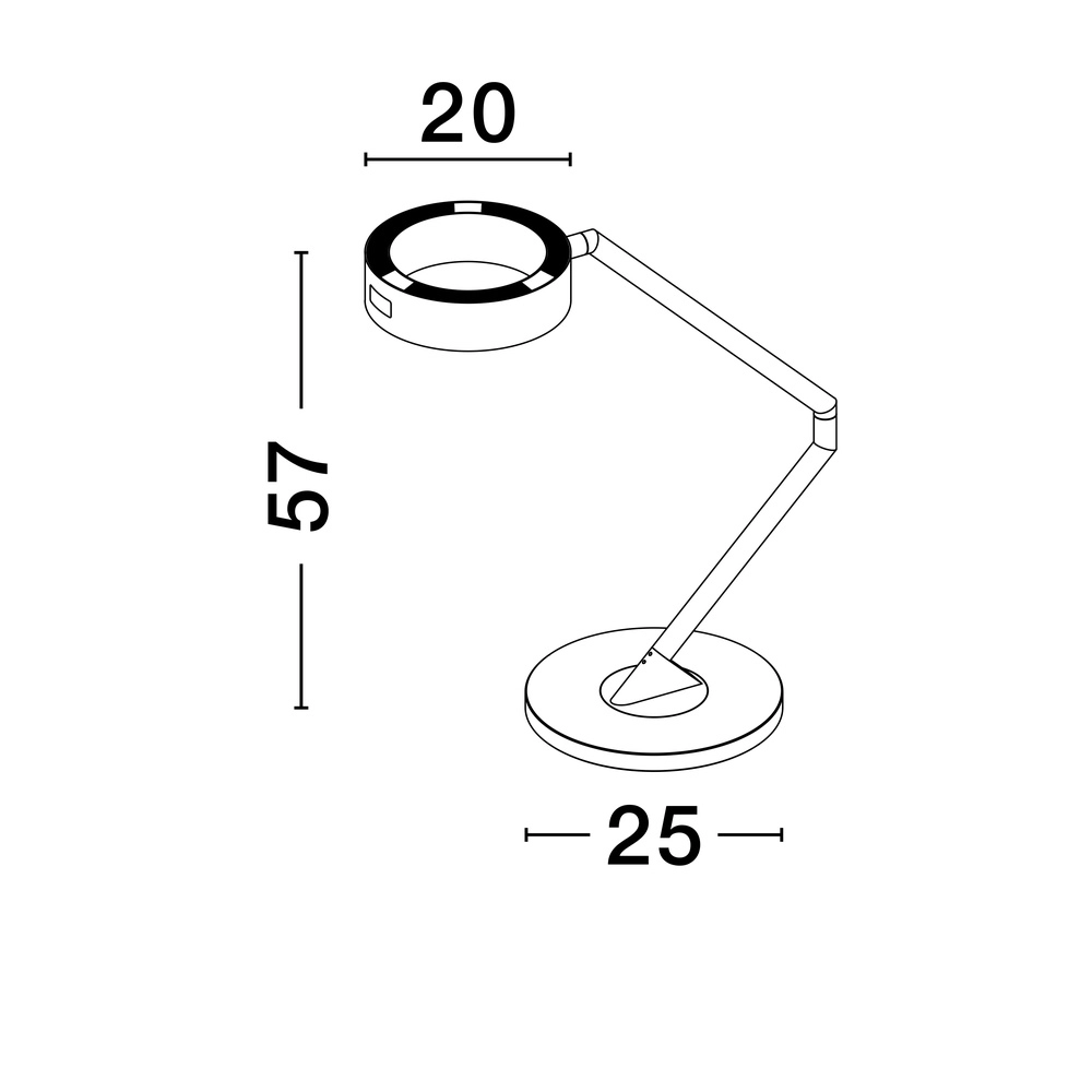 Schreibtischlampe Afi schwarz Lyora 5212017463920