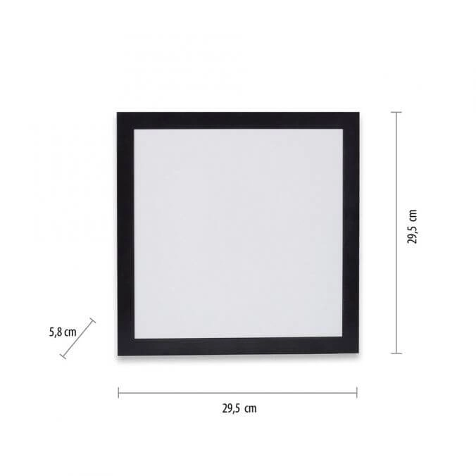 LED-Deckenleuchte Flat 30 x 30 cm schwarz Paul Neuhaus 4043689982072