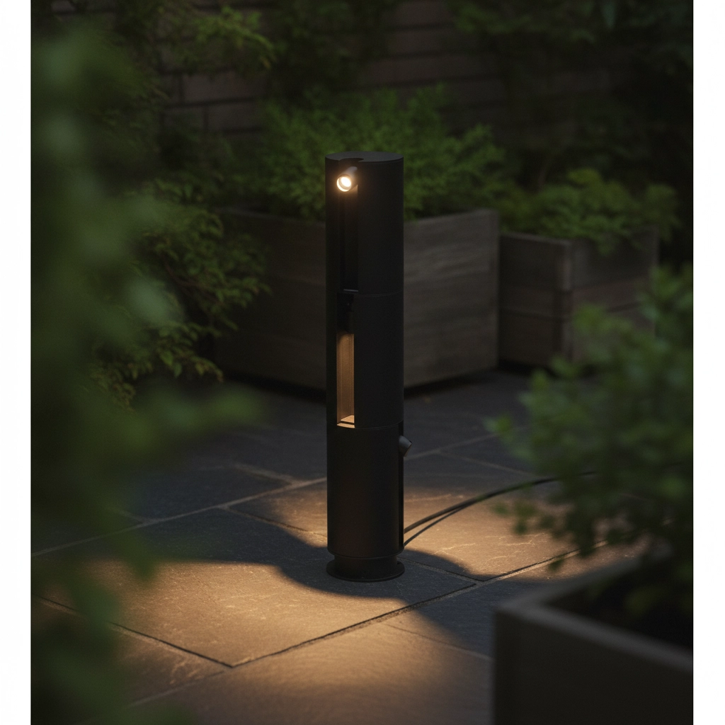 Gartenleuchte Taglio 8W Schwarz