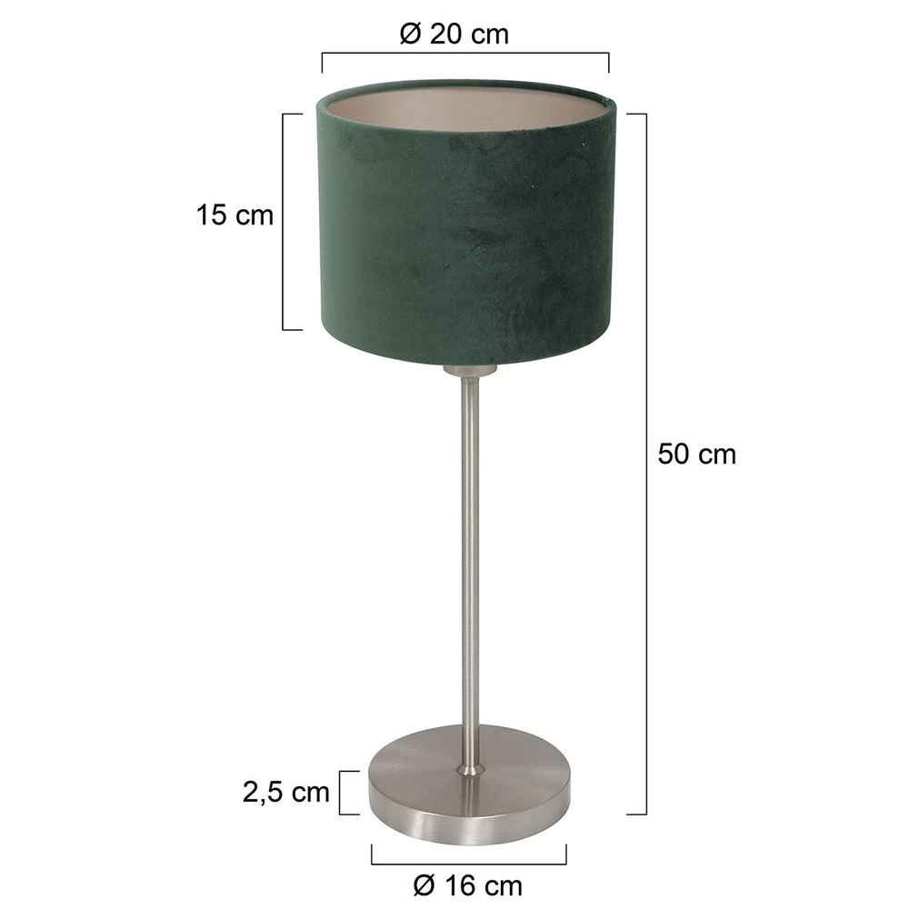 Tischlampe Noor mit grüner Kapuze Steinhauer 8712746182101