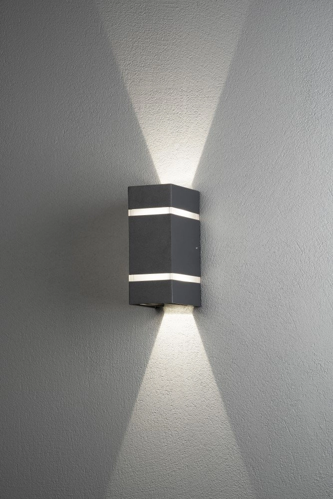 LED-Wandleuchte Cremona Up - Down 2 Licht 19,5 cm Anthrazit KonstSmide 7318307998375
