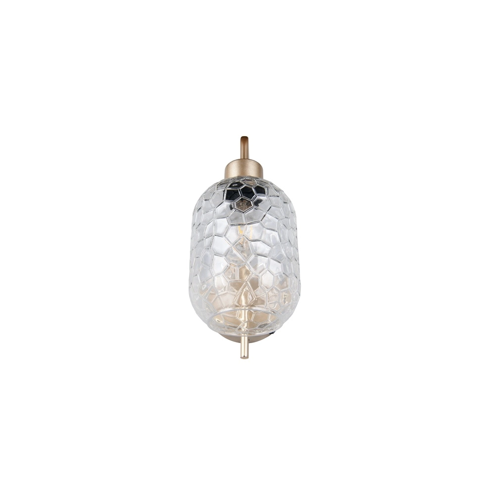 Wandlampe Emelie Gold mit Rauchglas Trio 4017807702583