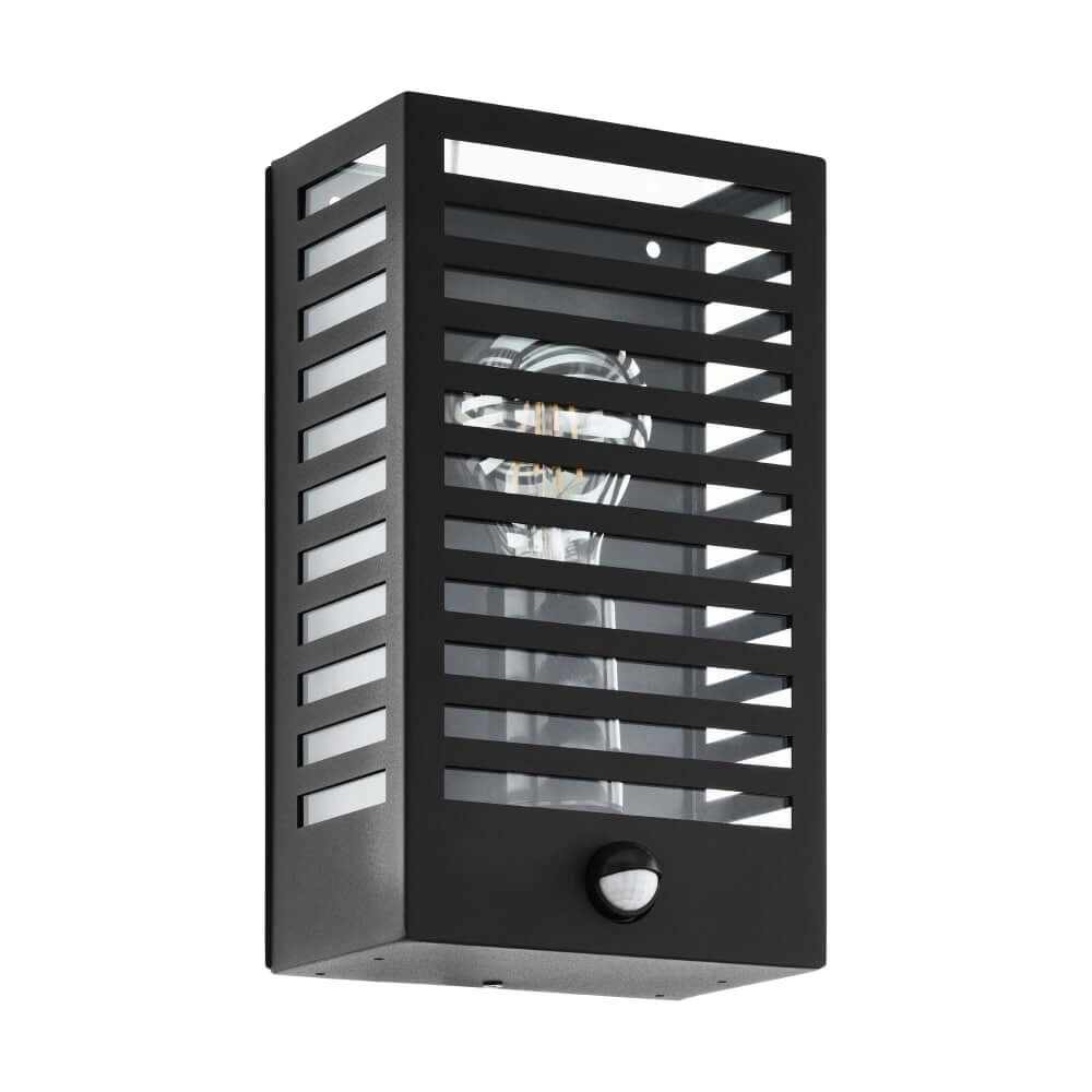 Schwarze Außenlampe Alamonte 3 mit Sensor Eglo 9008606230112