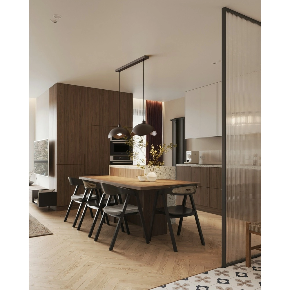 Büro-Hängelampe Volta 2x Ø40 cm – Kakao Masterlight 8718121395647