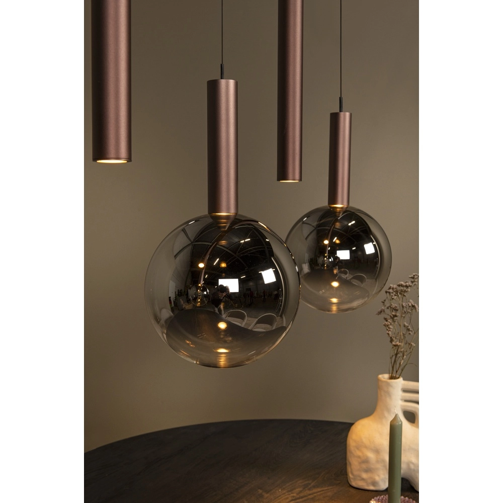 Design-Pendellampe Jasmine Kupfer-7-Lampen Premium by Lucide 5411212741295
