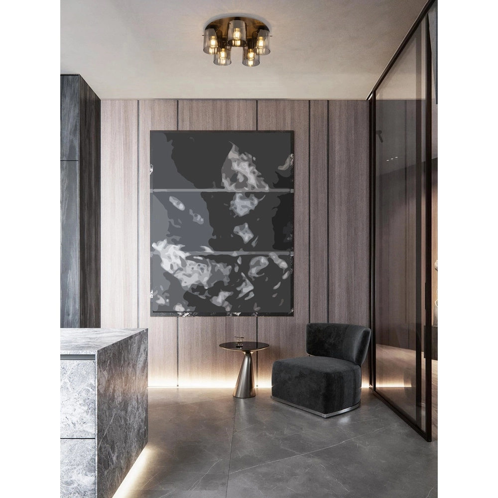 Design-Deckenleuchte Mirbi 5-flammig schwarz Lyora 5212017468468